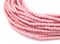 The Bead Chest Ghana Sandcast Beads - Full Strand of African Powder Glass Beads (3mm, Pink) - Single 26" Strand